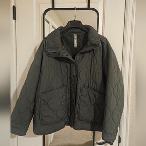 Lou & Grey Quilted Jacket - Dark Green